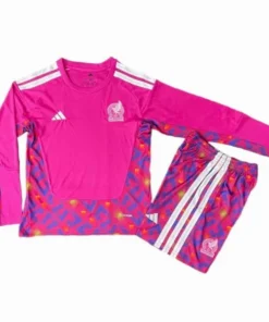 México Niños Conjunto 2026 Portero Rosa - Playera Mexico 2026 Niños | PTDHMALL