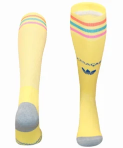 Curazao Niños Calcetines 2026 Segunda Amarillo - Curazao Niños Barata | PTDHMALL