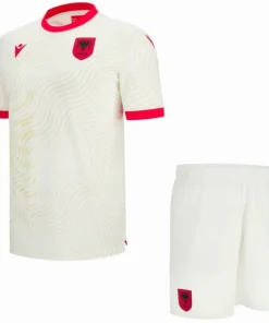 Albania Niños Conjunto 2026 Segunda Blanco - Albania Niños Barata | PTDHMALL