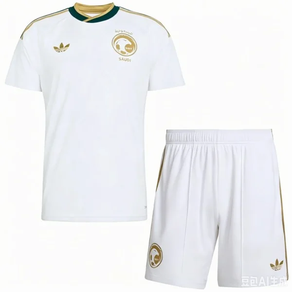 Arabia Saudita Niños Conjunto 2026 Segunda Blanco - Arabia Saudita Niños Barata | PTDHMALL