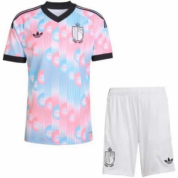 Conjunto 2026 Segunda Rosa - Bélgica Niños Barata | PTDHMALL