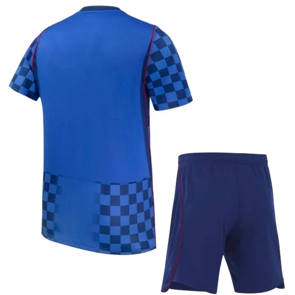Croacia Niños Conjunto 2026 Segunda Azul - Croacia Niños Barata | PTDHMALL