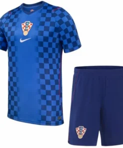 Croacia Niños Conjunto 2026 Segunda Azul - Croacia Niños Barata | PTDHMALL