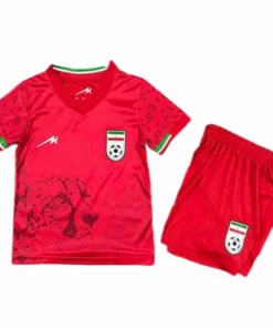 Irán Niños Conjunto 2026 Segunda Rojo - Irán Niños Barata | PTDHMALL