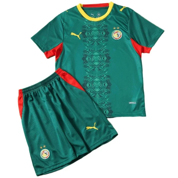 Senegal Niños Conjunto 2026 Segunda Verde - Senegal Niños Barata | PTDHMALL