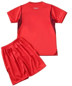 Turquía Niños Conjunto 2026 Segunda Rojo - Turquía Niños Barata | PTDHMALL