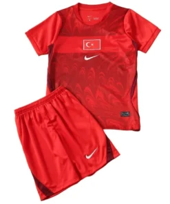 Turquía Niños Conjunto 2026 Segunda Rojo - Turquía Niños Barata | PTDHMALL