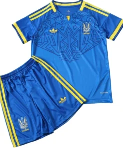 Ucrania Niños Conjunto 2026 Segunda Azul - Ucrania Niños Barata | PTDHMALL