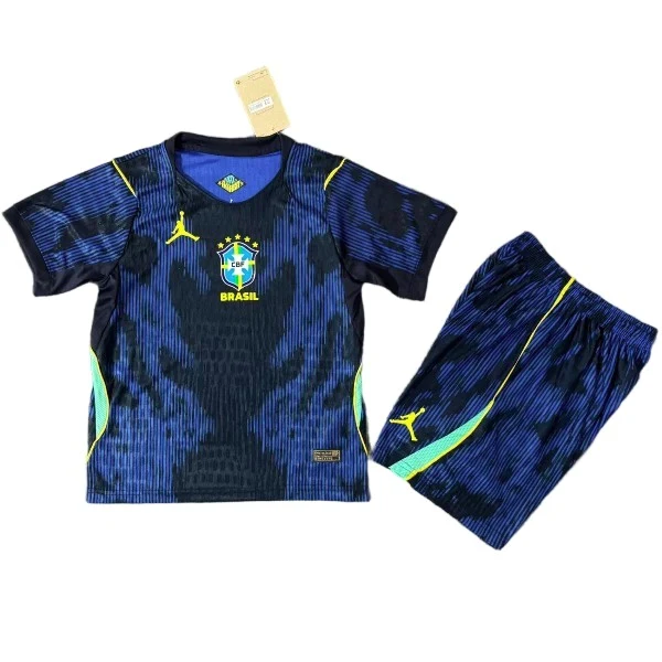 Brasil Niños Conjunto Edición Jugadores 2026 Segunda Azul - Equipacion Brasil Niños | PTDHMALL