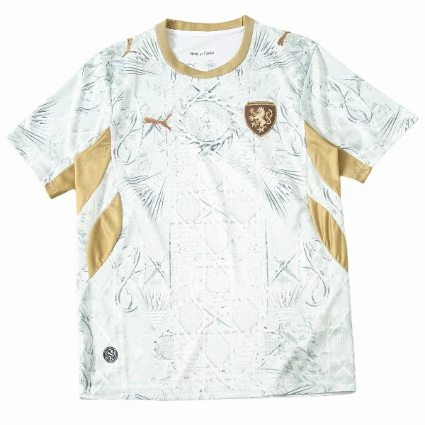 Republica Checa Camiseta 2026 Segunda Blanca - Camiseta Republica Checa | PTDHMALL