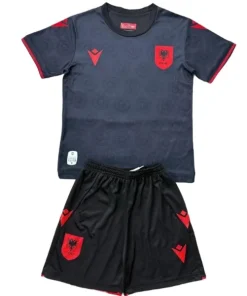 Albania Niños Conjunto 2026 Tercera Negro - Albania Niños Barata | PTDHMALL