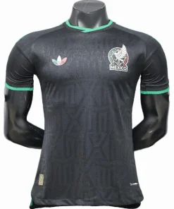 México Camiseta Edición Jugadores 2026 Tercera Negra - Camiseta Selección México | PTDHMALL