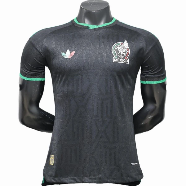México Camiseta Edición Jugadores 2026 Tercera Negra - Camiseta Selección México | PTDHMALL