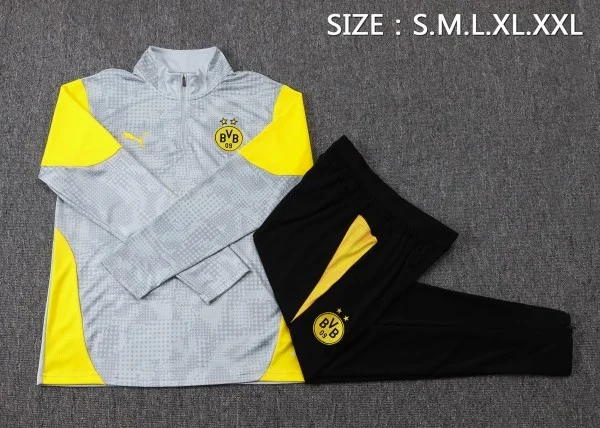 Borussia Dortmund Conjunto 2025 2026 Gris - Borussia Dortmund Barata | PTDHMALL