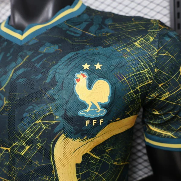 Francia Camiseta Edición Jugadores 2026 Especial Verde - Camiseta Francia Mundial 2026 | PTDHMALL