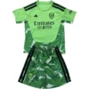 Arsenal Niños Conjunto 2026 2027 Portero Verde - Equipacion Arsenal Niños | PTDHMALL