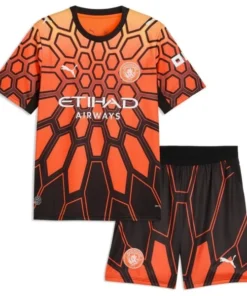 Manchester City Niños Conjunto 2026 2027 Portero Naranja - Equipacion Manchester City Niños | PTDHMALL