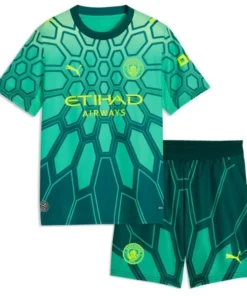 Manchester City Niños Conjunto 2026 2027 Portero Verde - Equipacion Manchester City Niños | PTDHMALL