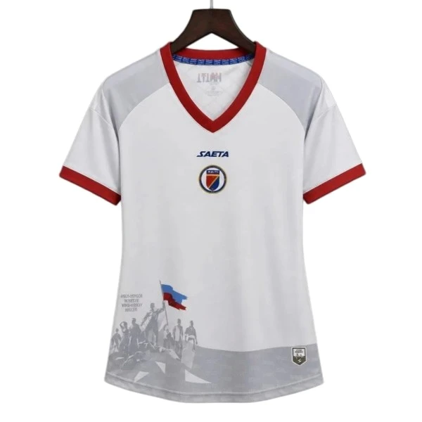 Haití Mujer Camiseta 2026 Segunda Blanca - Camisetas De Futbol Personalizadas | PTDHMALL