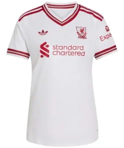 Liverpool Mujer Camiseta 2026 2027 Segunda Blanca - Camiseta Liverpool Mujer | PTDHMALL