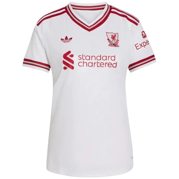 Liverpool Mujer Camiseta 2026 2027 Segunda Blanca - Camiseta Liverpool Mujer | PTDHMALL