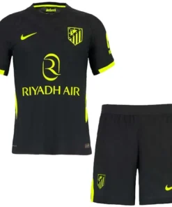 Atlético Madrid Niños Conjunto 2026 2027 Segunda Negro - Equipacion Atletico Madrid Niños | PTDHMALL