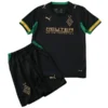 Borussia Mönchengladbach Niños Conjunto 2026 2027 Segunda Negro - Borussia Mönchengladbach Niños Barata | PTDHMALL