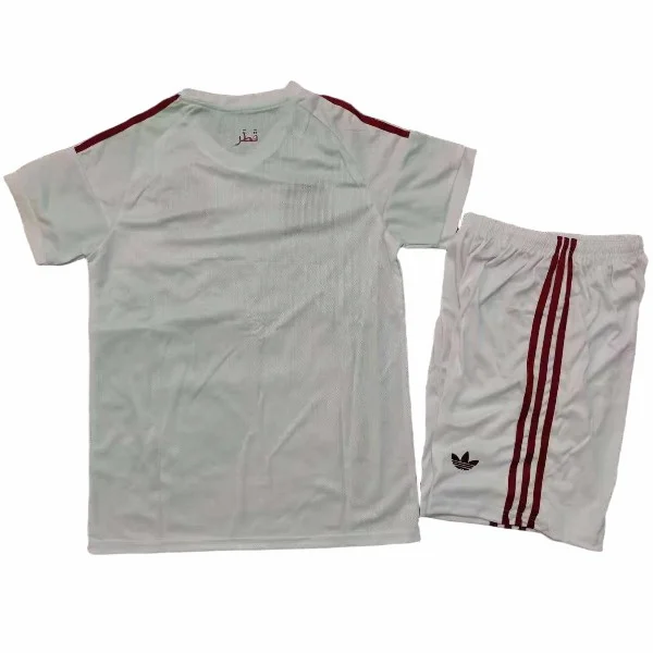 Catar Niños Conjunto 2026 Segunda Blanco - Catar Niños Barata | PTDHMALL