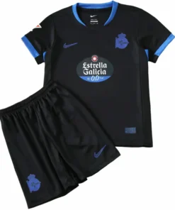 Deportivo de La Coruña Niños Conjunto 2026 2027 Segunda Negro - Equipacion Deportivo De La Coruña Niños | PTDHMALL