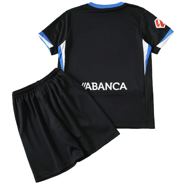 Deportivo de La Coruña Niños Conjunto 2026 2027 Segunda Negro - Equipacion Deportivo De La Coruña Niños | PTDHMALL