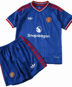 Manchester United Niños Conjunto 2026 2027 Segunda Azul - Equipacion Manchester United Niños | PTDHMALL