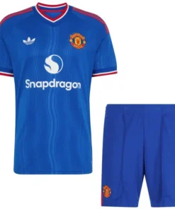 Manchester United Niños Conjunto 2026 2027 Segunda Azul - Equipacion Manchester United Niños | PTDHMALL