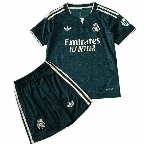 Real Madrid Niños Conjunto 2026 2027 Segunda Verde - Real Madrid Niños Barata | PTDHMALL