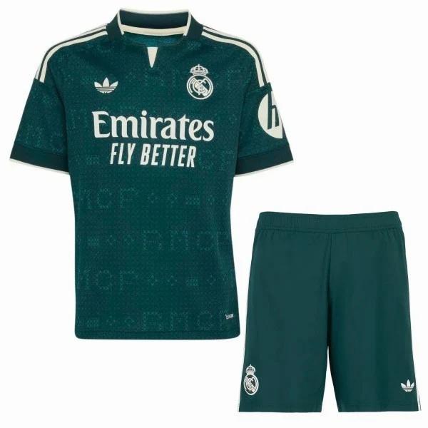 Real Madrid Niños Conjunto 2026 2027 Segunda Verde - Real Madrid Niños Barata | PTDHMALL