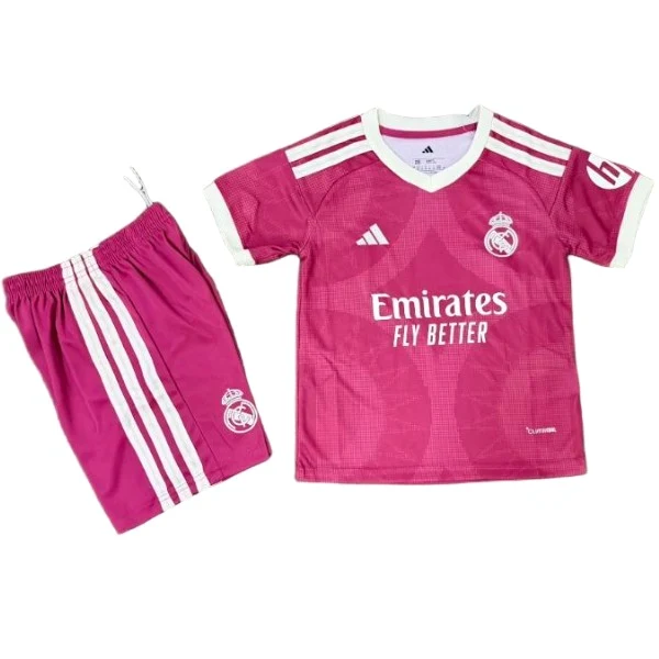 Real Madrid Niños Conjunto 2026 2027 Tercera Rosa - Real Madrid Niños Barata | PTDHMALL