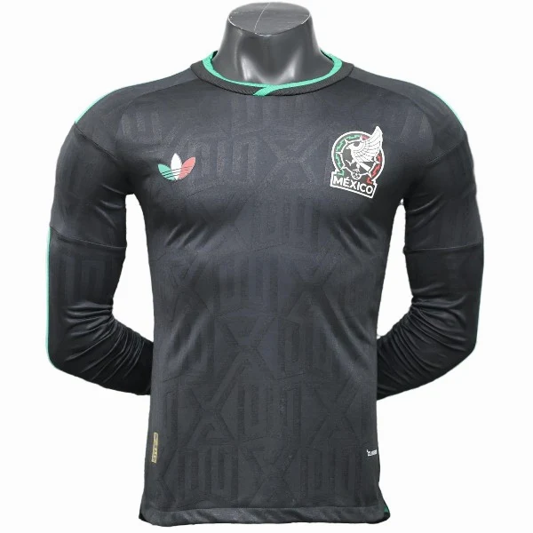 México Camiseta Edición Jugadores 2026 Tercera Negra - Camiseta Selección México | PTDHMALL