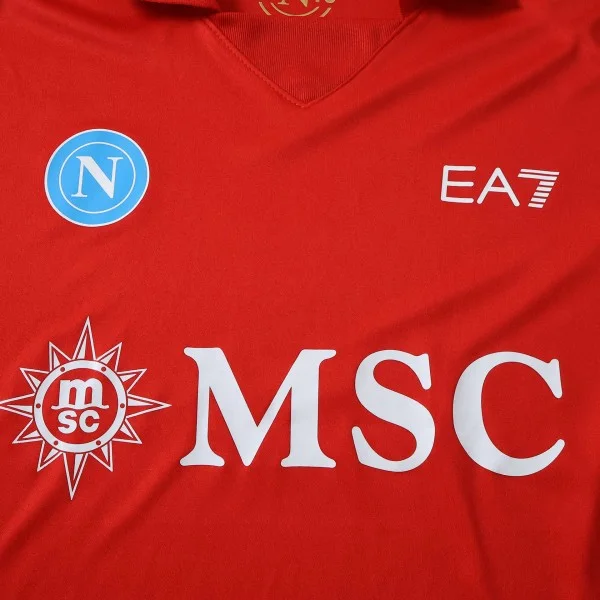 SSC Napoli Camiseta 2026 2027 Tercera Roja - Camiseta Serie A SSC Napoli | PTDHMALL